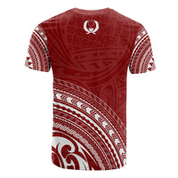 Pohnpei All Over T Shirt Pohnpei Flag Polynesian Tribal Red Version - Polynesian Pride