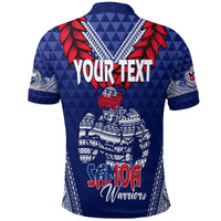 Custom Toa Samoa Polo Shirt Ulafala Style Samoa Warriors LT7 - Polynesian Pride