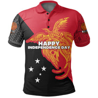Custom Papua New Guinea Polo Shirt Independence Day Flag Style LT16 - Polynesian Pride