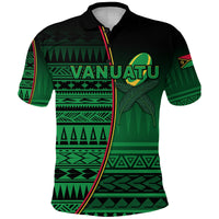 Custom Vanuatu Rugby Polo Shirt Impressive Version Custom Text and Number - Polynesian Pride