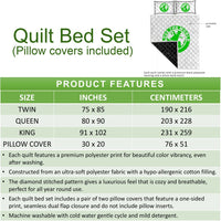 Kanaka Maoli (Hawaiian) Quilt Bed Set - Turtle And Jellyfish Colorful - Polynesian Pride