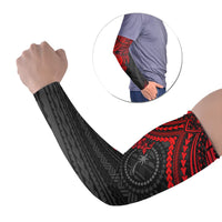 Chuuk Arm Sleeve (Set of Two) - Polynesian Turtle Set of 2 Red - Polynesian Pride