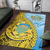 Tuvalu 1978 Area Rug Happy 44th Independence Anniversary Polynesian Pattern LT14 - Polynesian Pride