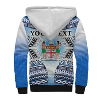 Personalised Fiji Sherpa Hoodie Kaiviti Fijian Special Tapa Pattern LT14 - Polynesian Pride