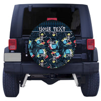 (Custom Personalised) Hawaii Skeleton Surf Spare Tire Cover Halloween Hawaiian Tribal LT13 - Polynesian Pride
