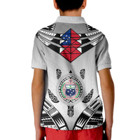 Samoa Black Saturday Polo Shirt Visual Arts LT9 - Polynesian Pride