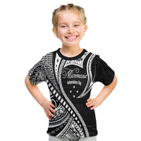 Federated States of Micronesia Independence Day T Shirt Black Polynesian Wave Style LT9 Kid Black - Polynesian Pride