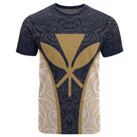 Custom Hawaii Kanaka Map T Shirt Special Edition James Style Indigo - Polynesian Pride