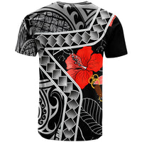 Samoa T Shirt Hibiscus Ft Polynesian Pattern - Polynesian Pride