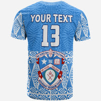 Custom Apifoou College T Shirt Tongan Pattern AFC Lovers LT13 - Polynesian Pride