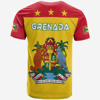 Grenada T Shirt Power Grenada Mix Coat of Arms LT13 - Polynesian Pride