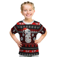 New Zealand Hei Tiki Christmas T Shirt Kid Maori Meri Kirihimete LT13 Youth XL Size14 - Polynesian Pride