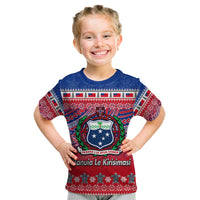 Samoa Christmas Manuia Le Kirisimasi T Shirt Kid LT6 - Polynesian Pride