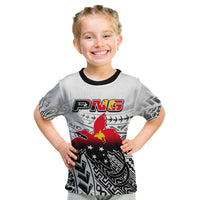 (Custom Personalised) Papua New Guinea Patterns T Shirt KID LT6 - Polynesian Pride