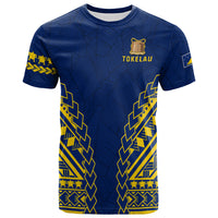 Tokelau T Shirt Coconut Palm Leaf LT13 Unisex Blue - Polynesian Pride