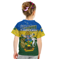 Solomon Islands T Shirt KID Happy 44th Independence Anniversary Polynesian Pattern LT14 - Polynesian Pride