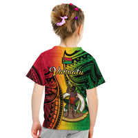 Custom Vanuatu T Shirt Luganville Polynesian Reggae Coat of Arms LT14 - Polynesian Pride