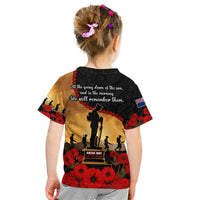 New Zealand Anzac T Shirt Maori Camouflage Mix Poppies We Will Remember Them LT14 - Polynesian Pride