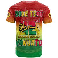 Custom Vanuatu Independence Day T Shirt 42nd Anniversary Yumi Yumi Yumi LT13 - Polynesian Pride