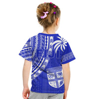 Fiji Rugby Sevens T Shirt Fijian 7s Tapa Polynesian Blue Ver.02 LT13 - Polynesian Pride