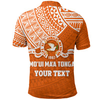Custom Tailulu College Polo Shirt Moui Maa Tonga LT4 - Polynesian Pride