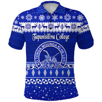 Custom Tapunisiliva College Christmas Polo Shirt Simple Style LT8 - Polynesian Pride