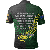 New Zealand Maori ANZAC Spirit Polo Shirt Lest We Forget - Polynesian Pride