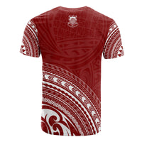 Tuvalu All Over T Shirt Tuvaluan Coat of Arms Polynesian Tribal Red Version - Polynesian Pride