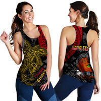 (Custom Personalised) Papua New Guinea Women Racerback Tank Raggiana Birds Of Paradise Happy 47th Independence Day LT13 - Polynesian Pride