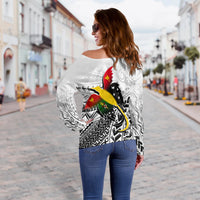 Papua New Guinea And Chimbu Province Off Shoulder Sweater LT6 - Polynesian Pride