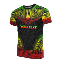 Pohnpei All Over Custom T Shirt Pohnpei Flag Polynesian Tattoo Reggae Unisex Reggae - Polynesian Pride