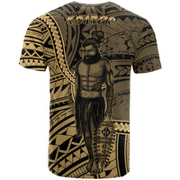 Kosrae State T Shirt Seal Of Kosrae State Polynesian Gold Patterns - Polynesian Pride