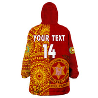 (Custom Text And Number) Tonga Vavau High School Class Of Year Tongan Ngatu Pattern Wearable Blanket Hoodie LT14 - Polynesian Pride