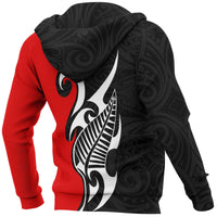 Aotearoa Silver Fern Maori Hoodie - Polynesian Pride