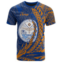 Marshall Islands T Shirt Arno Wings Style Unisex Blue - Polynesian Pride