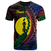 New Caledonia T Shirt Poum Wings Style Flag Color Unisex Black - Polynesian Pride