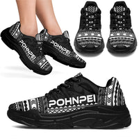 Pohnpei Chunky Sneakers - Polynesian Chief Black Version - Polynesian Pride