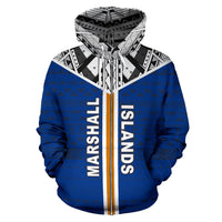 Marshall Islands Zip Hoodie Marshall Islands Seal A6 - Polynesian Pride