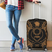 Pohnpei Polynesian Luggage Covers Map Gold - Polynesian Pride