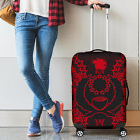 Pohnpei Polynesian Luggage Covers Map Red - Polynesian Pride