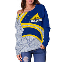 Tokelau Rugby Women's Off Shoulder Sweater Polynesian - Polynesian Pride
