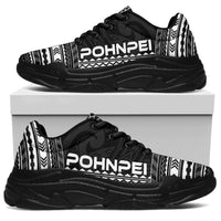 Pohnpei Chunky Sneakers - Polynesian Chief Black Version - Polynesian Pride