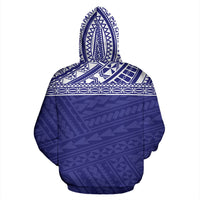 Poly All Over Hoodie Polynesian Blue Version - Polynesian Pride