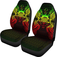 Tuvalu Car Seat Cover - Tuvalu Coat Of Arms Map Reggae - Polynesian Pride