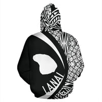 Lanai Kanaka Maoli Polynesian Zip up Hoodie Circle Style - Polynesian Pride