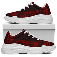 Pohnpei Chunky Sneakers - Polynesian Chief Red Version - Polynesian Pride