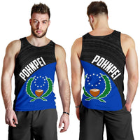 Pohnpei Men's Tank Top Coat Of Arms 2 Th5 - Polynesian Pride