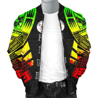 Niue Men Bomber Jackets - Polynesian Tattoo Reggae - Polynesian Pride