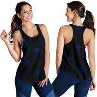 Kanaka Maoli Women's Racerback Tank Regal AH Racerback Tank Top Blue - Polynesian Pride