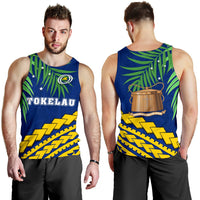 Tokelau Rugby Men Tank Top Coconut Leaves - Polynesian Pride